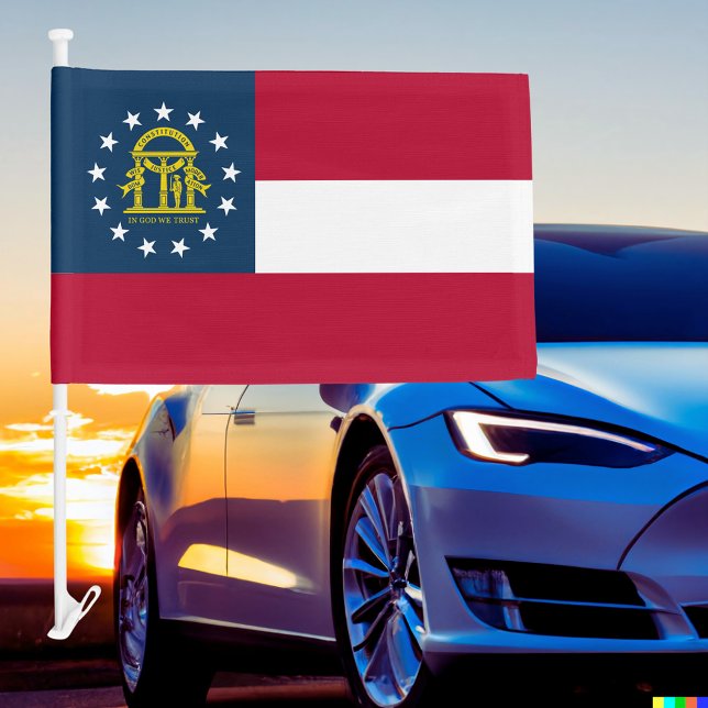 State of Georgia Car Flag (State of Georgia Car Flag)