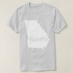 State Of Georgia Shape T-shirt
