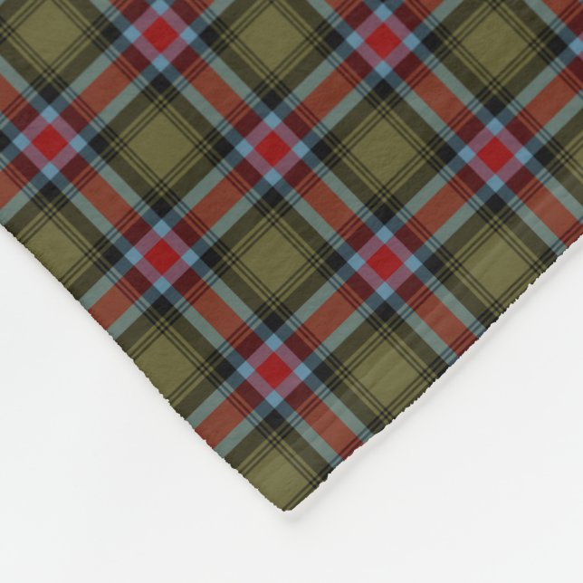State of Georgia Tartan Fleece Blanket (Corner)
