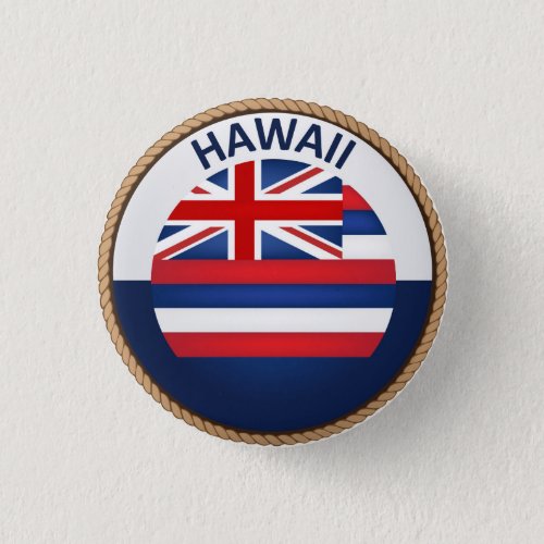 State of Hawaii Flag Seal Button