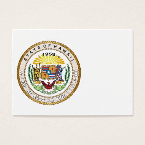 State of Hawaii Great seal Business Card Templates
