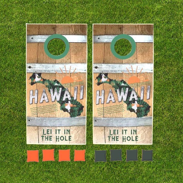 State of Hawaii Rustic Cornhole Set (Creator Uploaded)
