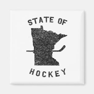 State Of Hockey Minnesota Magnet