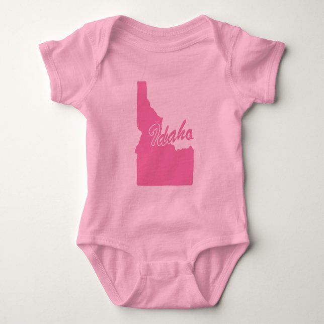 State Of Idaho Shape Baby Bodysuit (Front)