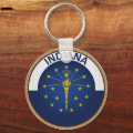 State of Indiana Flag Seal Keychain | Zazzle