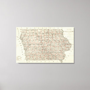 State of Iowa Canvas Print