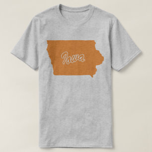 State Of Iowa Shape T-shirt