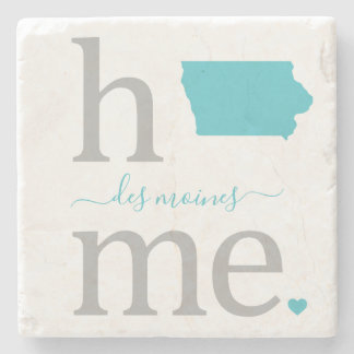 State of Iowa Stone Coaster