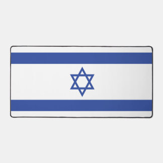 State of Israel Flag, Star of David Judaism Jewish Desk Mat