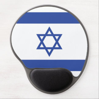State of Israel Flag, Star of David Judaism Jewish Gel Mouse Pad