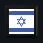 State of Israel Flag, Star of David Judaism Jewish Gift Box<br><div class="desc">The Israeli flag, a symbol of hope and resilience, has a rich history intertwined with the Zionist movement. Its roots trace back to 1891 when Jacob Baruch Askowith and his son Charles designed the "Flag of Judah." This early flag, with its blue and white stripes and a Star of David,...</div>