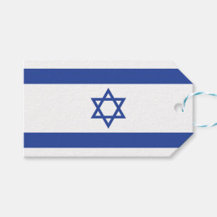 State of Israel Flag, Star of David Judaism Jewish Gift Tags