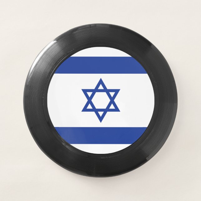 State of Israel Flag, Star of David Judaism Jewish Wham-O Frisbee (Front)