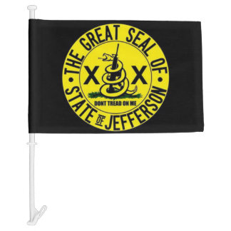 State of Jefferson Car Flag