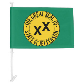 State of Jefferson Car Flag