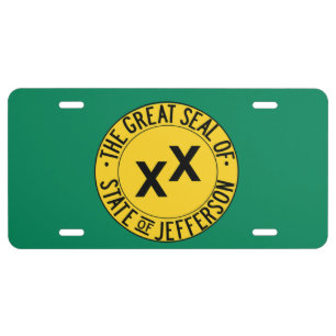 State of Jefferson License Plate