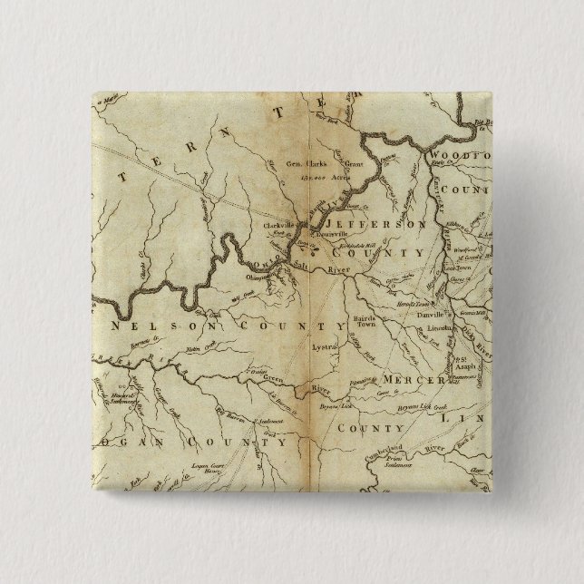 State of Kentucky Button (Front)