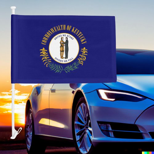 State of Kentucky Car Flag