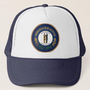 State of Kentucky Flag Seal Trucker Hat