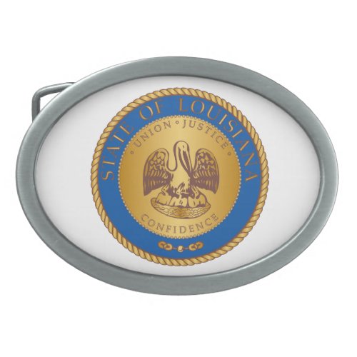 State of Louisiana seal Belt Buckle