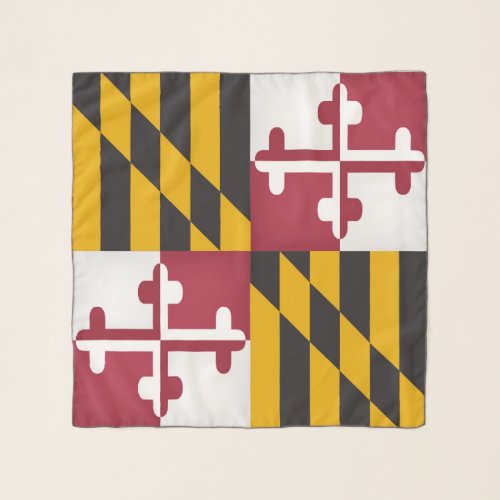 State Of Maryland Flag Fashion Scarf