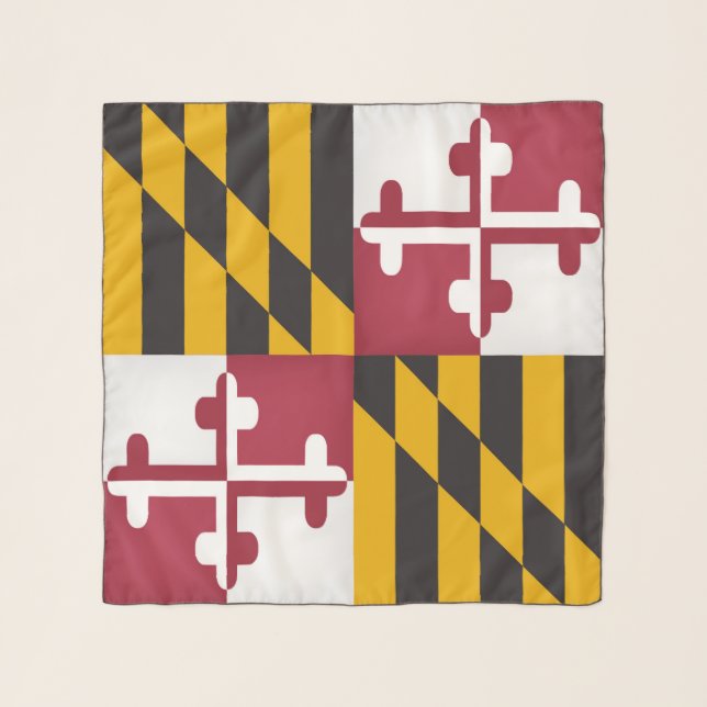 State Of Maryland Flag Fashion Scarf (Front)