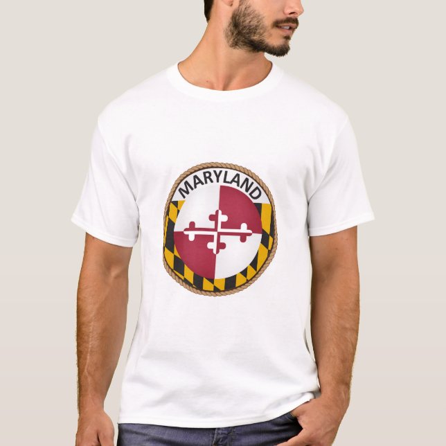State of Maryland Flag Seal T-Shirt (Front)