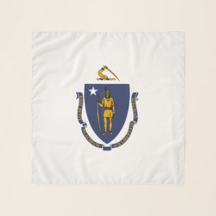 State of Massachusetts Flag Fashion Scarf
