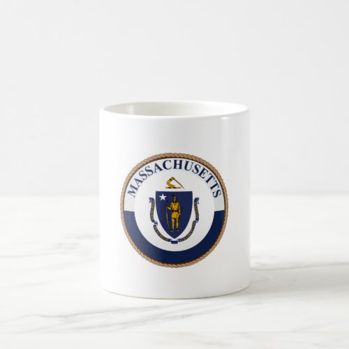 State of Massachusetts Flag Seal Coffee Mug