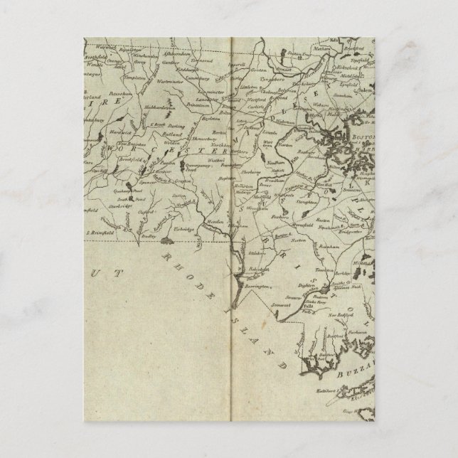 State of Massachusetts Postcard (Front)