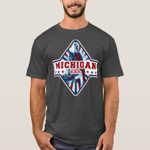 State of Michigan american eagle T-Shirt