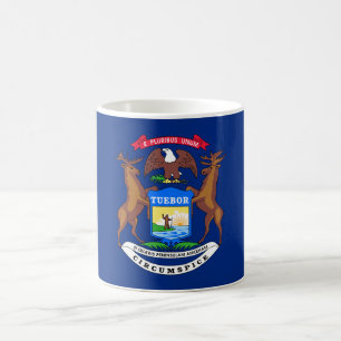 State of Michigan Flag Coffee Mug