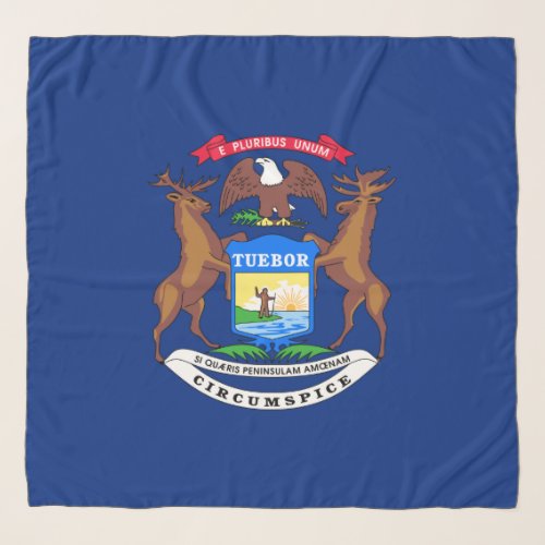 State of Michigan Flag Scarf