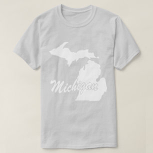 State Of Michigan Shape T-shirt