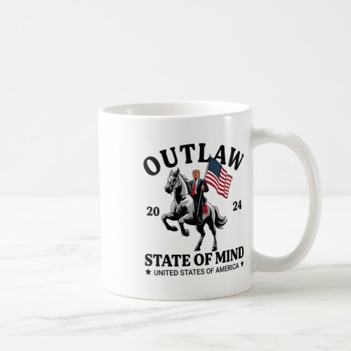 State Of Mind Western Funny Trump Riding Horse Dad Coffee Mug