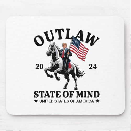 State Of Mind Western Funny Trump Riding Horse Dad Mouse Pad