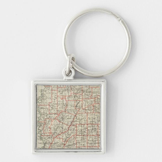 State of Mississippi Keychain (Front)