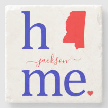 State of Mississippi Stone Coaster