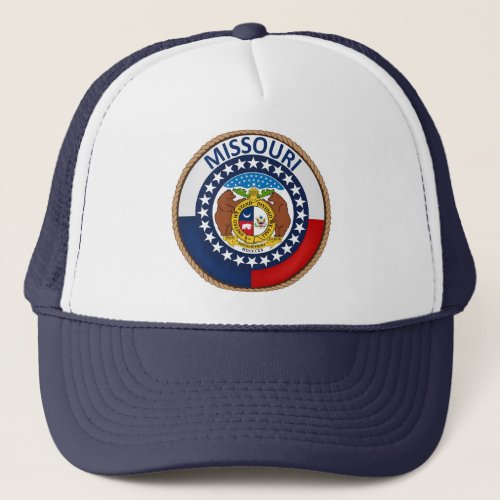 State of Missouri Flag Seal Trucker Hat