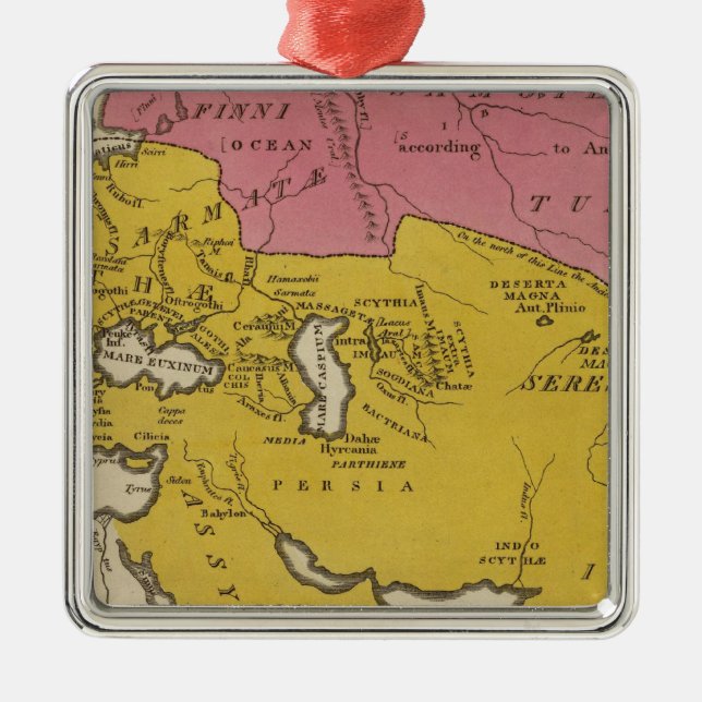 State of Nations at the Christian aera Metal Ornament (Front)