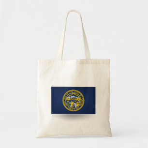 State of Nebraska Flag Tote Bag