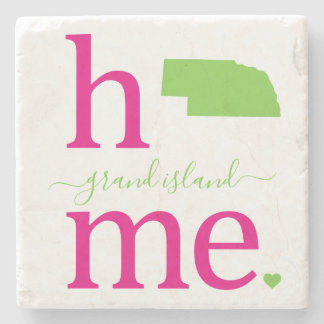 State of Nebraska Stone Coaster