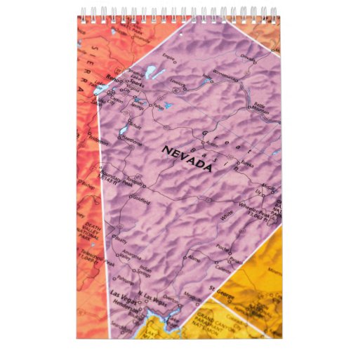 State Of Nevada Collection Wall Calendar