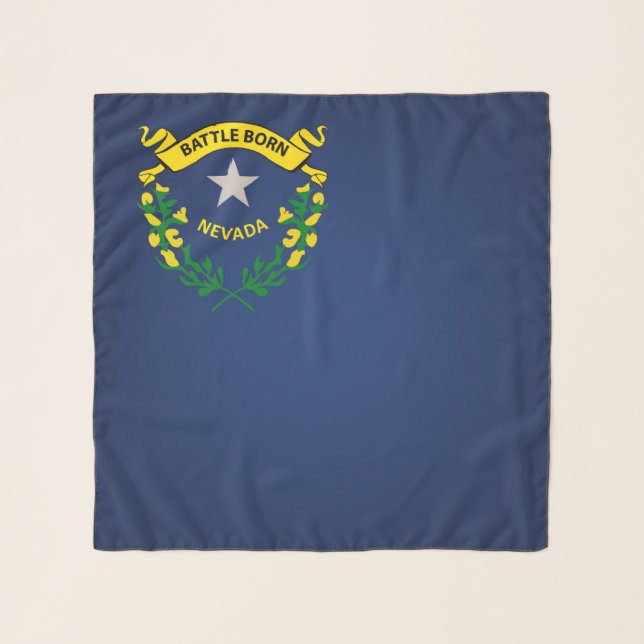 State Of Nevada Flag Fashion Scarf (Front)