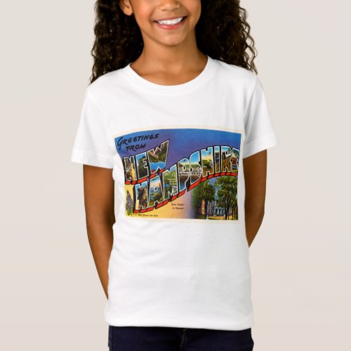 State of New Hampshire NH Vintage Travel Souvenir T_Shirt