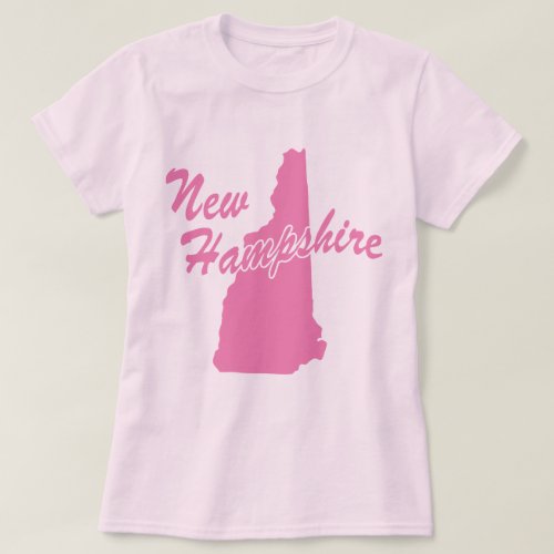State Of New Hampshire Shape T_shirt