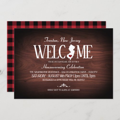 State of New Jersey New HomeHousewarming Party Invitation