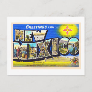 State of New Mexico NM Large Letter Postcard 2