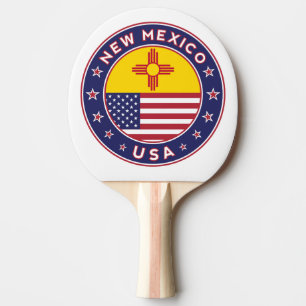 State of New Mexico Ping Pong Paddle