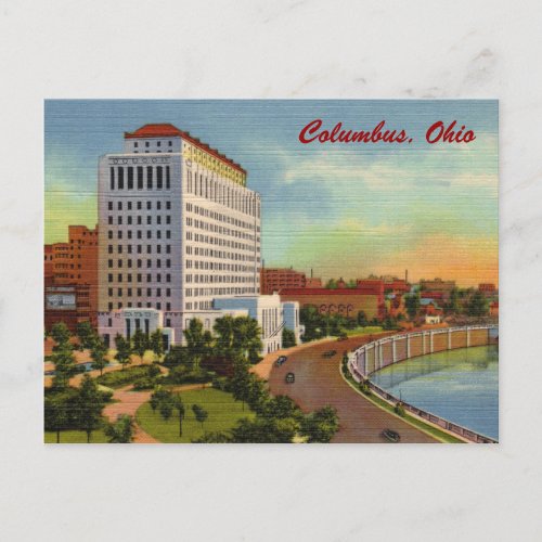 State of Ohio Office Building Vintage Postcard